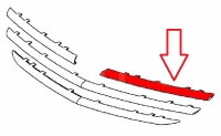 Решетка радиатора Инсигния (2008-2013), левый хромированный молдинг