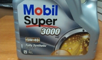 Масло моторное MOBIL Super 3000, 5W-40, синтетическое, 4л.
