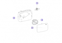 Рамка зеркала HAVAL H9 (2023-) внутренняя R